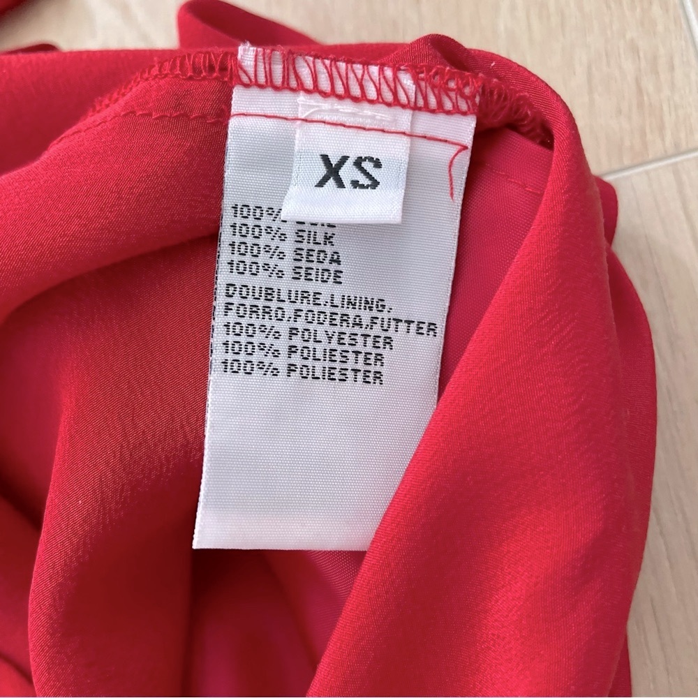 SESSUN Red 100% Silk Dress - Picture 9 of 9